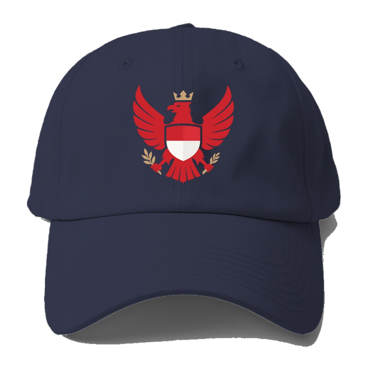 Indonesia Heritage Badge (heraldic Garuda With Indonesian Styling) Baseball Cap - Twilight Navy(Blue)