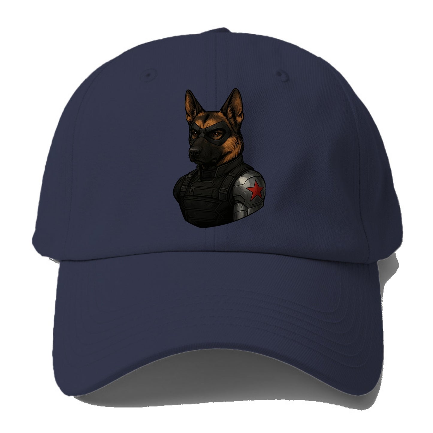 German Shepherd Winter Soldier - Baseba - Baseball Cap For Big Heads - Twilight Navy(Blue)