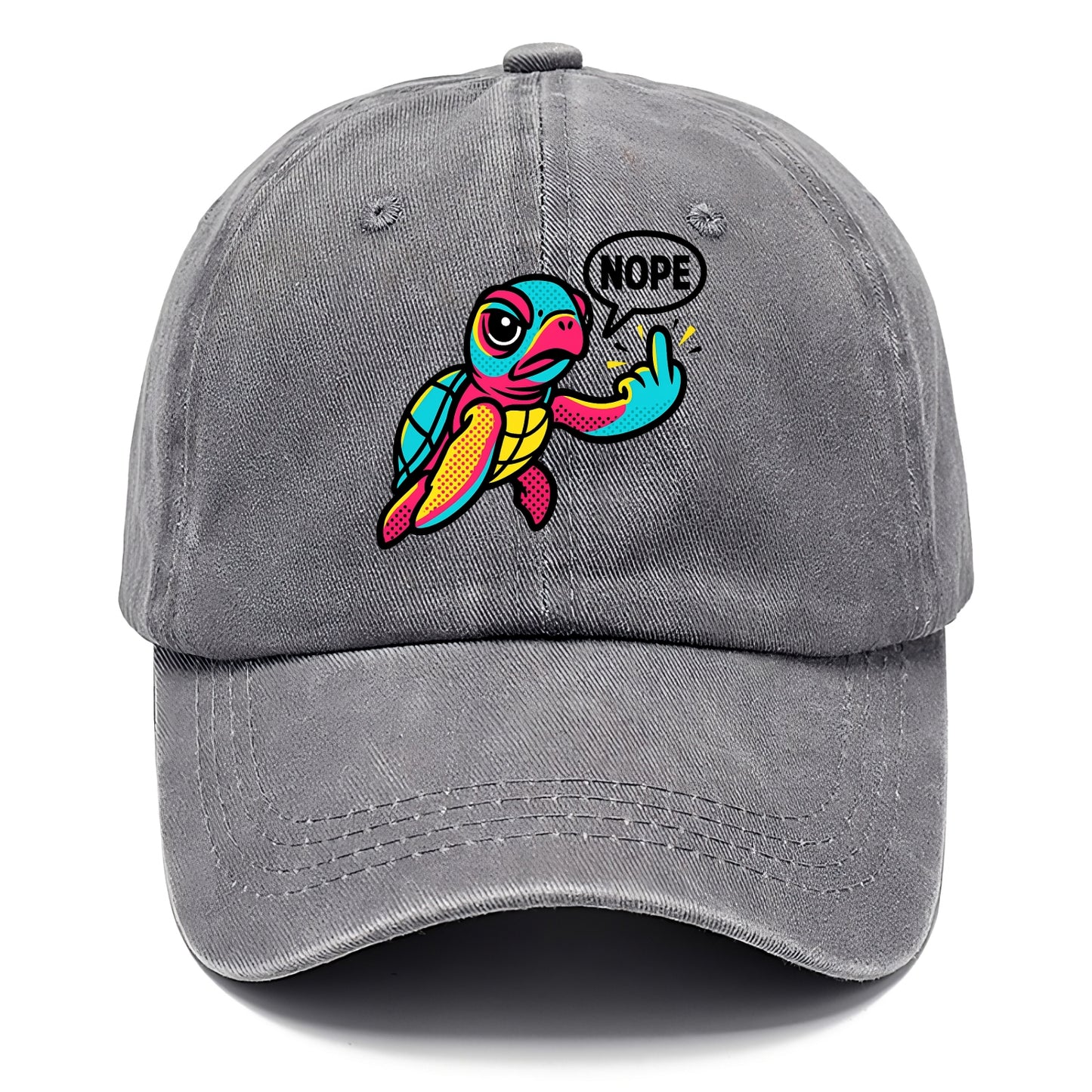 baby sea turtle swimming gracefully, one flipper extended sassily - Classic Cap - Urban Haze(Grey)