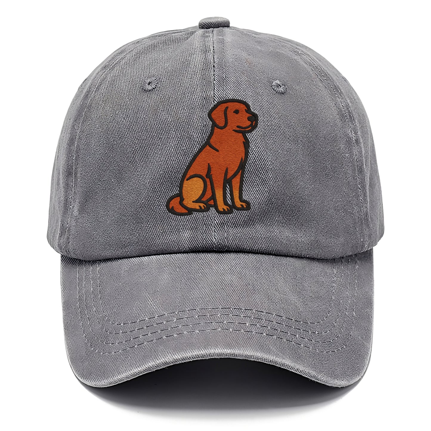 Nova Scotia Duck Tolling Retriever - Red embroidered pose - Classic Cap - Urban Haze(Grey)
