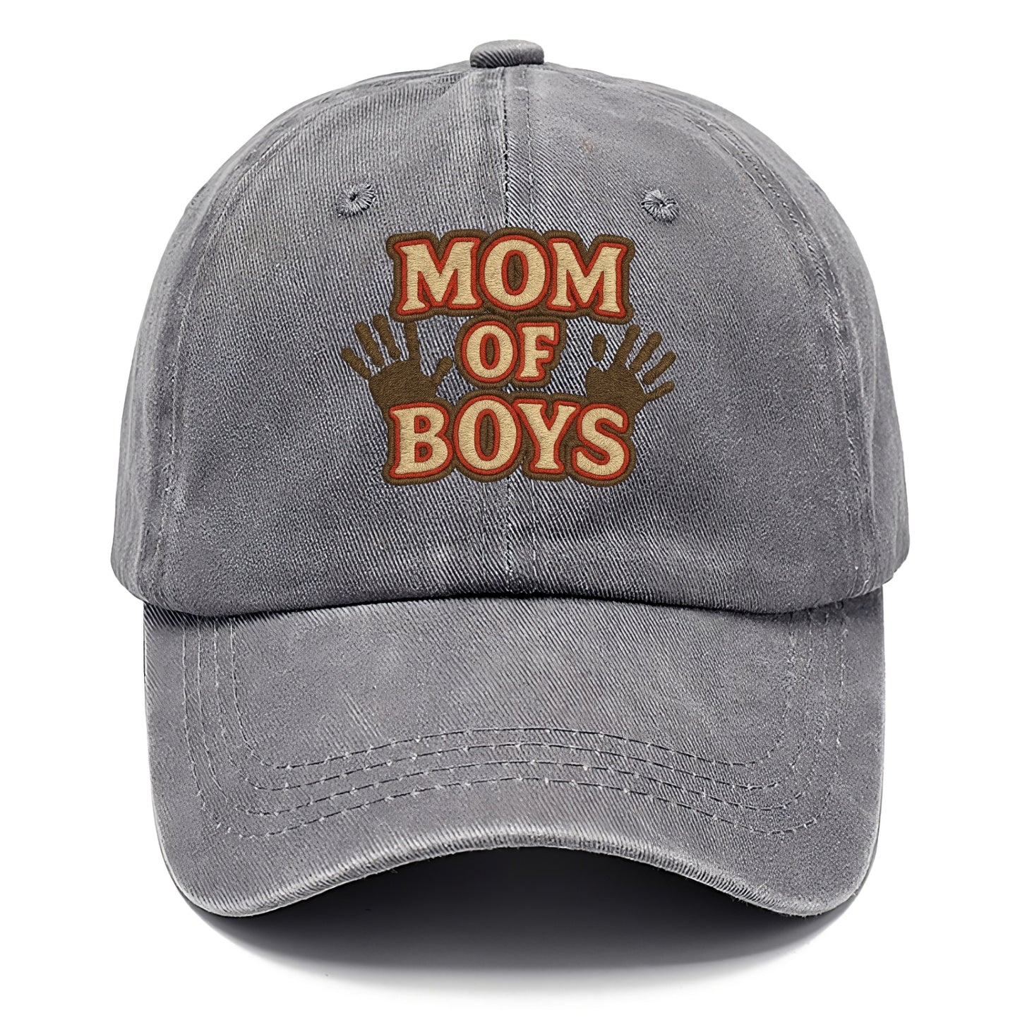 Mom Of Boys - Classic Cap - Urban Haze(Grey)