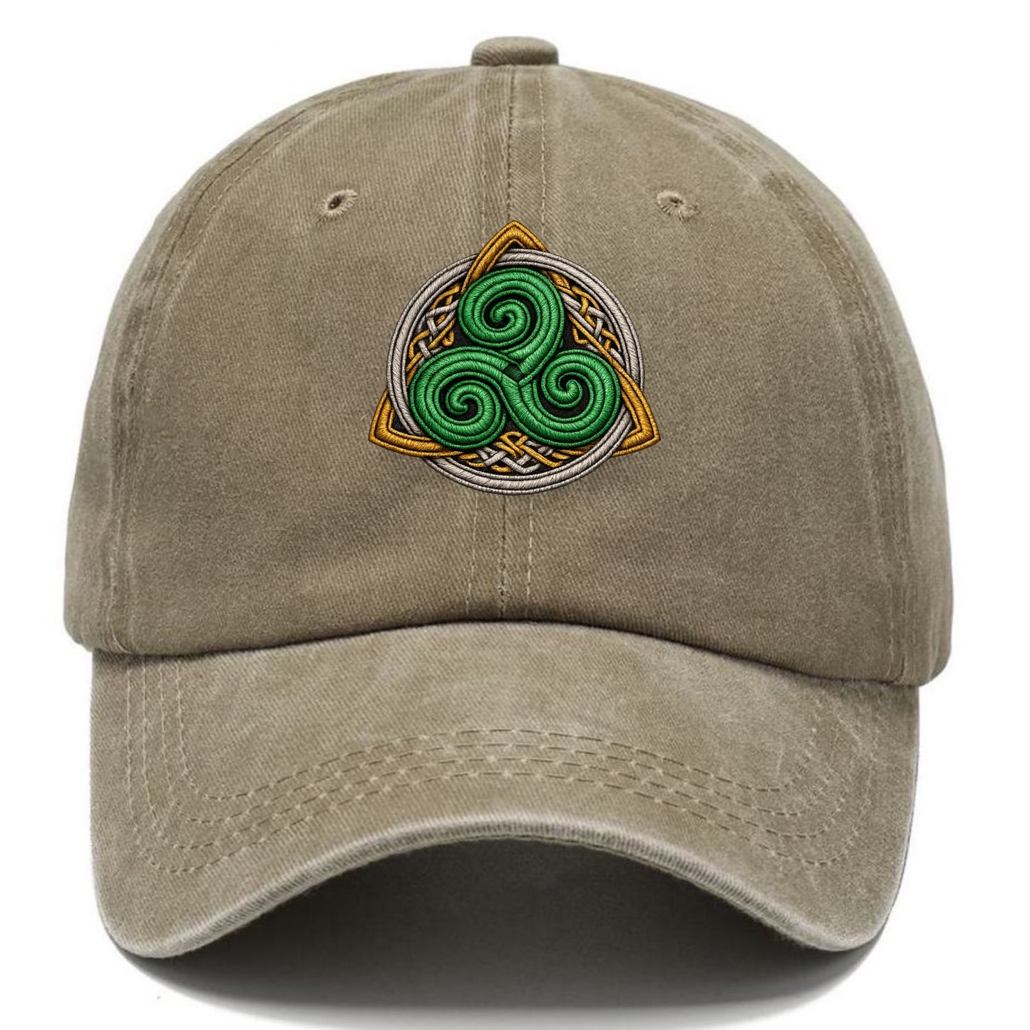 Spiral Knot Triskele - Classic Cap - Warm Sand(Khaki)