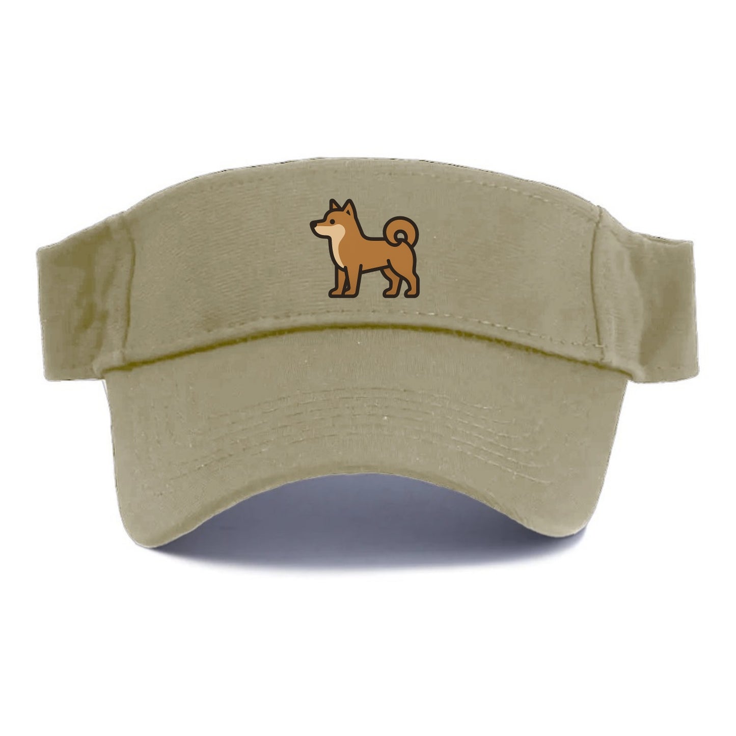 Shiba Inu - Red sesame flat side profile - Visor - Warm Sand(Khaki)