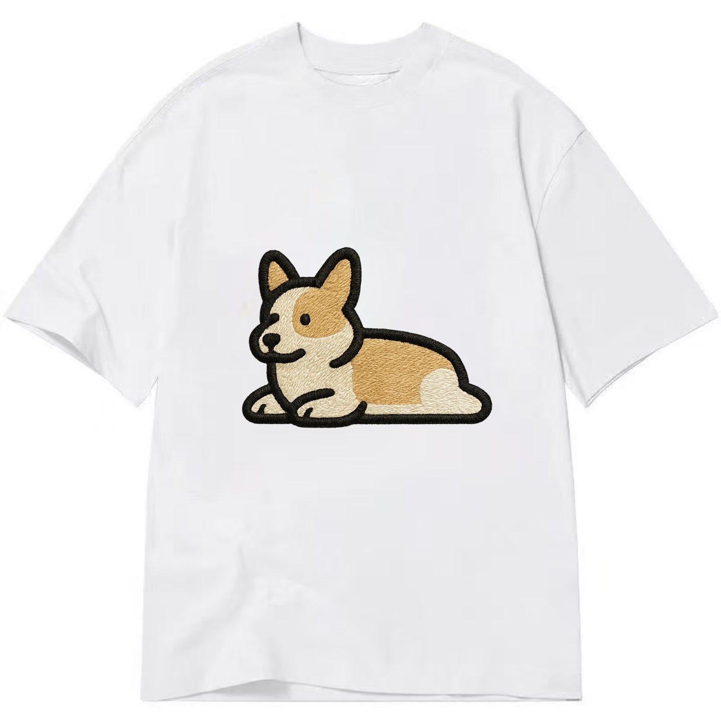Corgi - Sploot lying position - Classic T-shirt - White