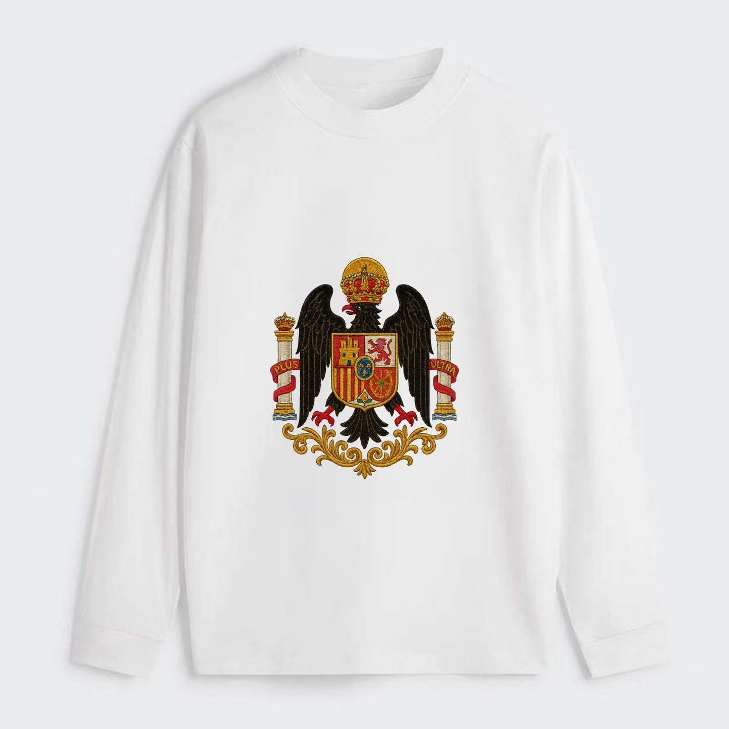Imperial Eagle Of Spain Crest - Classic Long Sleeve Shirt - White