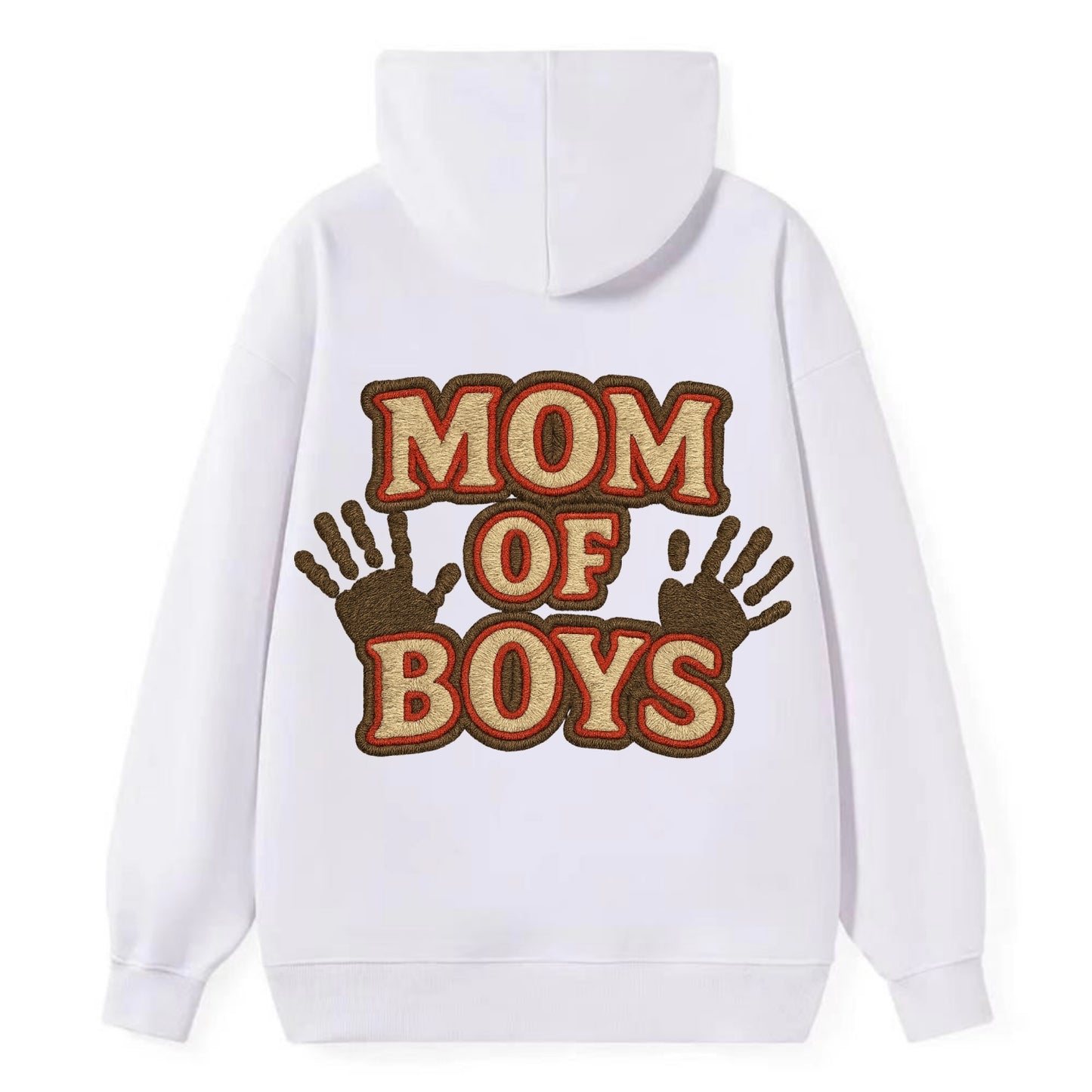 Mom Of Boys - Classic Pullover Hoodie - White