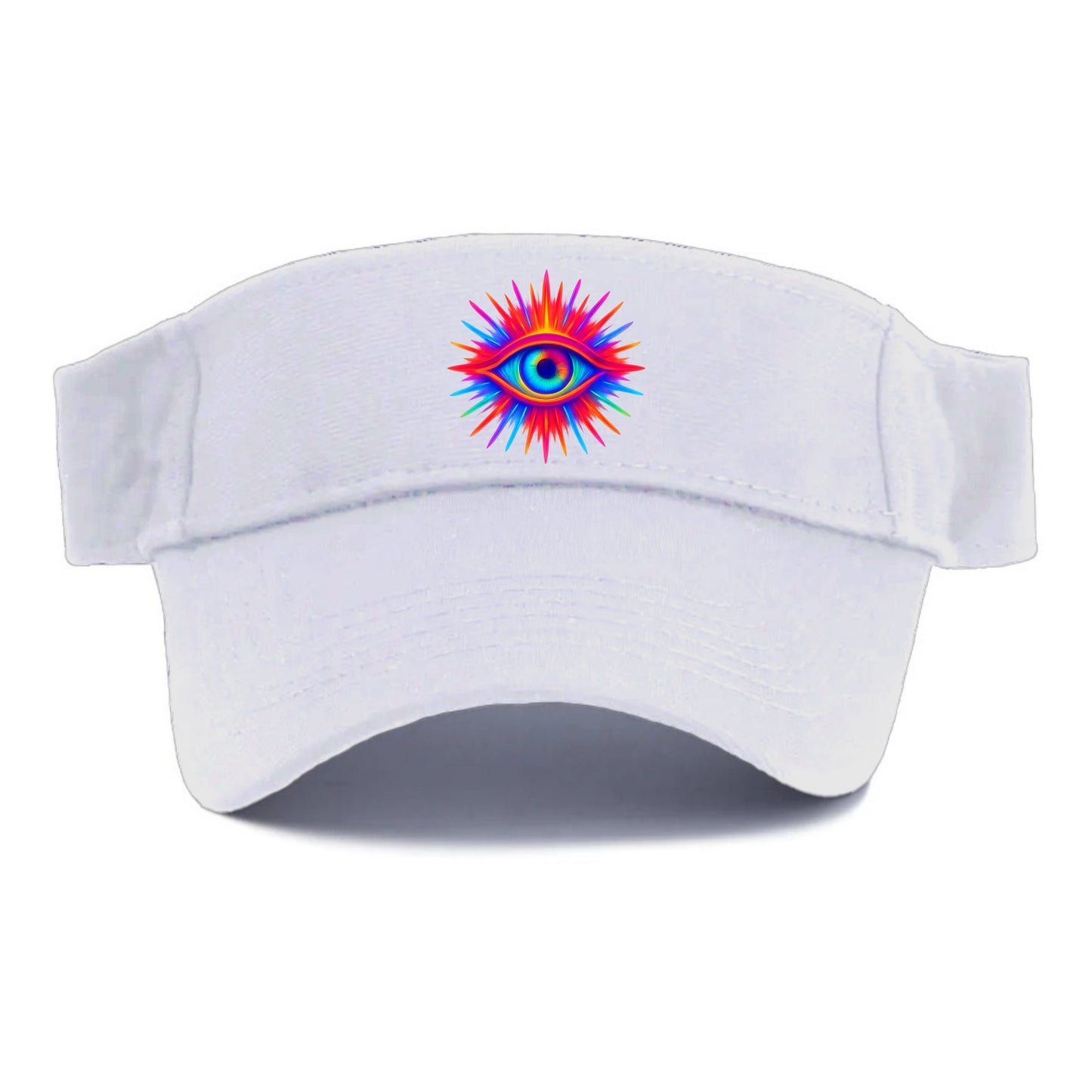 Rainbow Third Eye - Prismatic eye radiat Visor - White