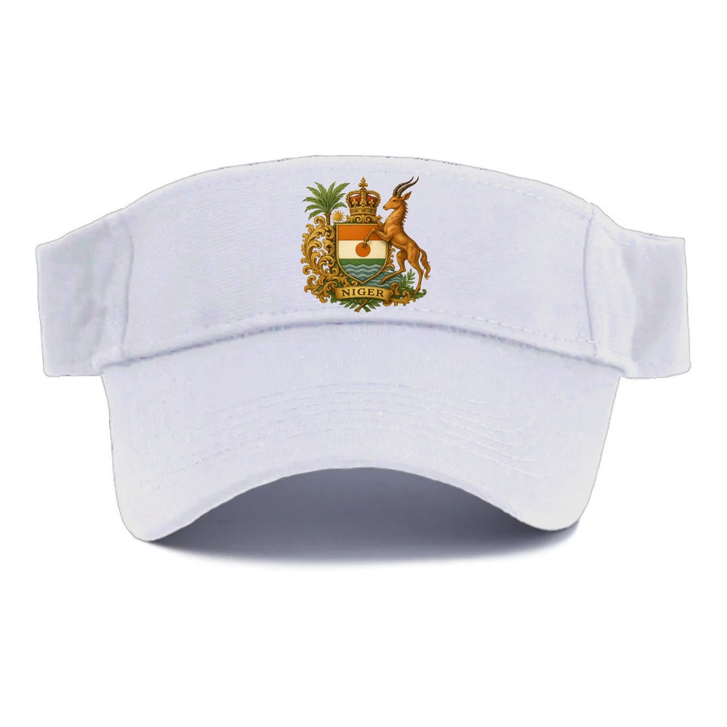 Niger Heritage Badge - Visor - White