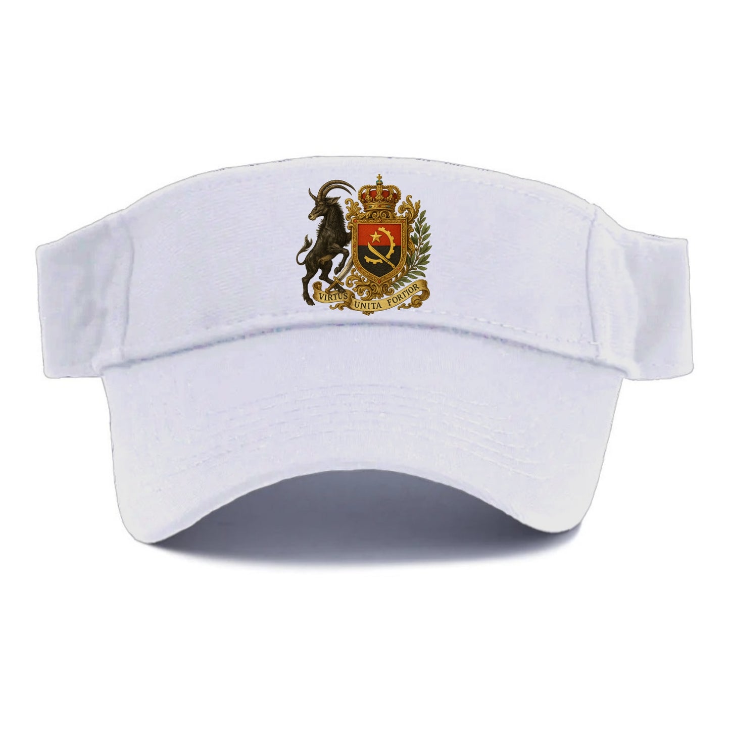 Angola Giant Sable Emblem - Visor - White