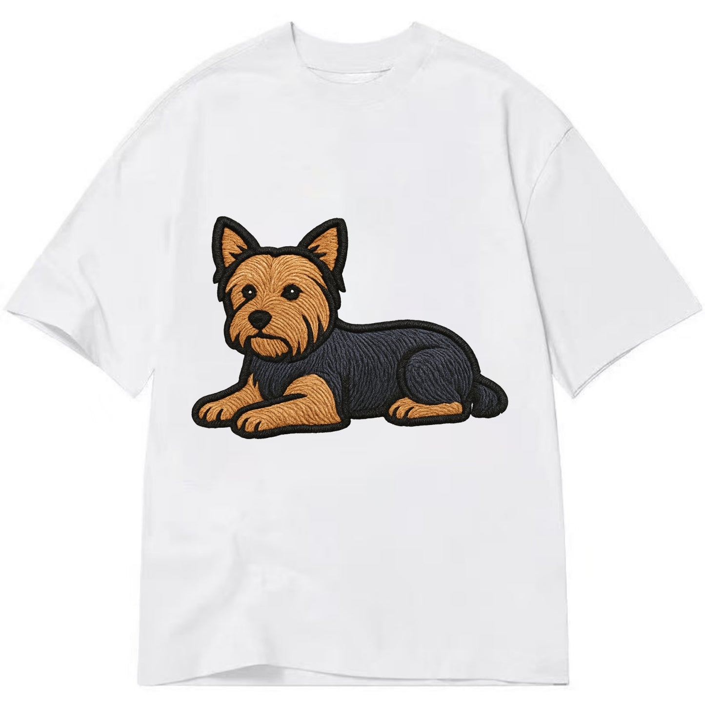 Yorkshire Terrier - Blue and tan relaxed Classic T-shirt - White