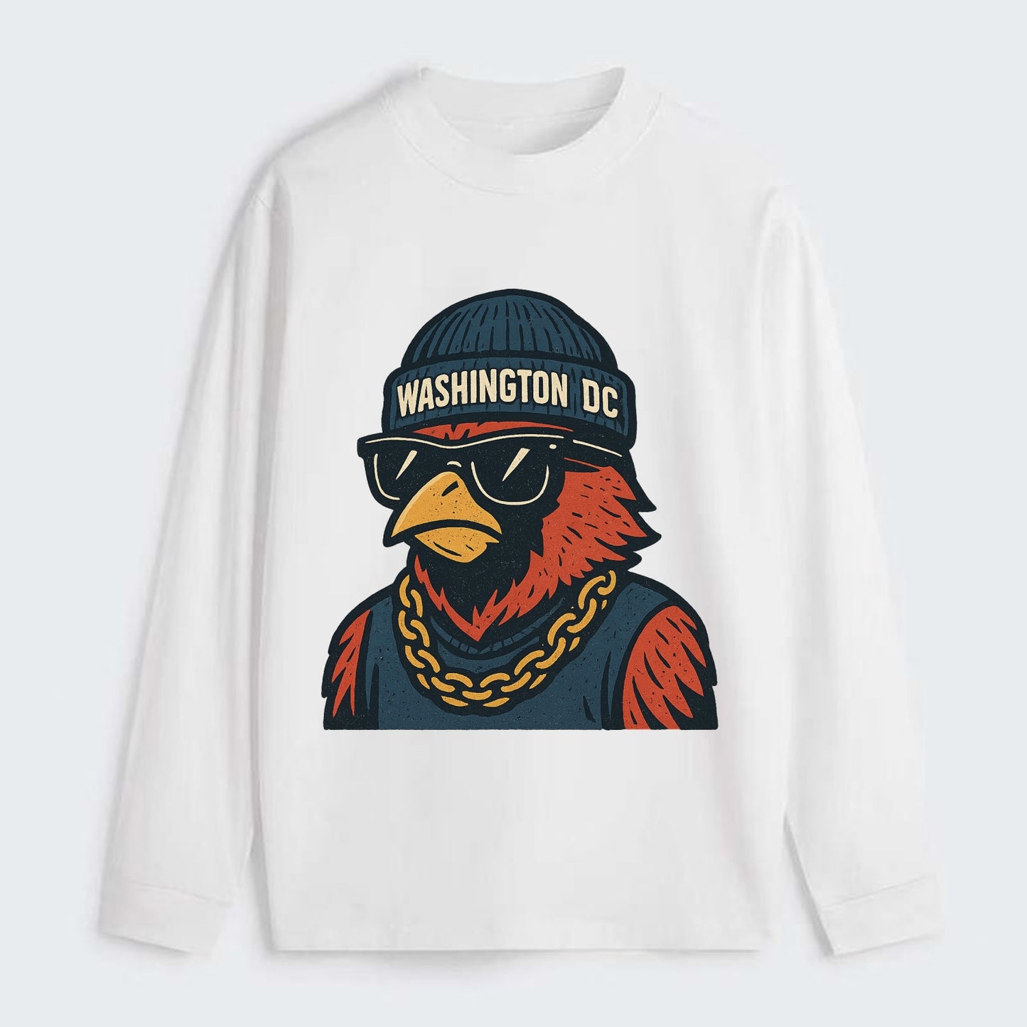 "cardinal" "washington Dc" "dc" "navy" "us East" - Classic Long Sleeve Shirt - White