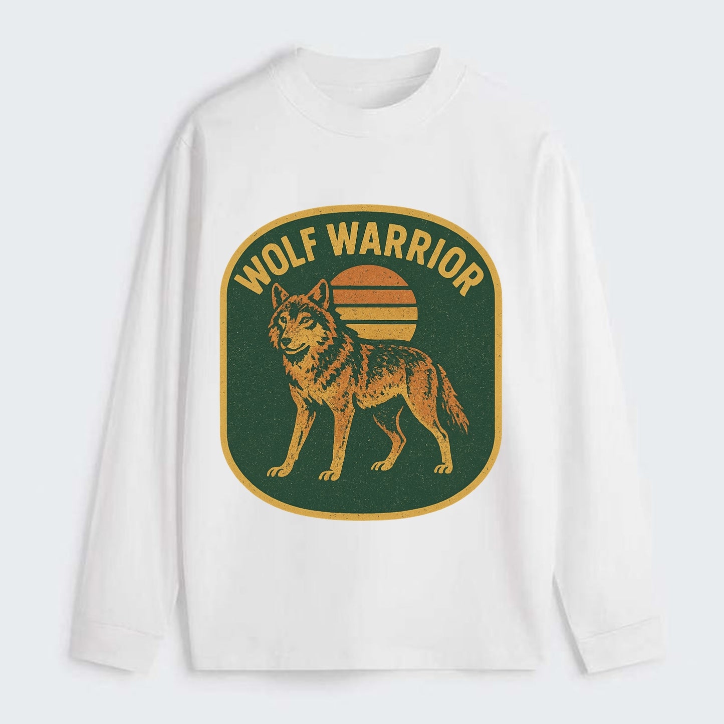Wolf Warrior - Classic Long Sleeve Shirt - White