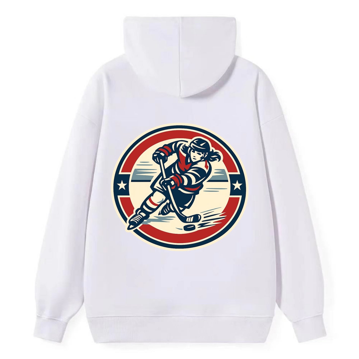 Fierce Ice Queen Emblem - Classic Pullover Hoodie - White