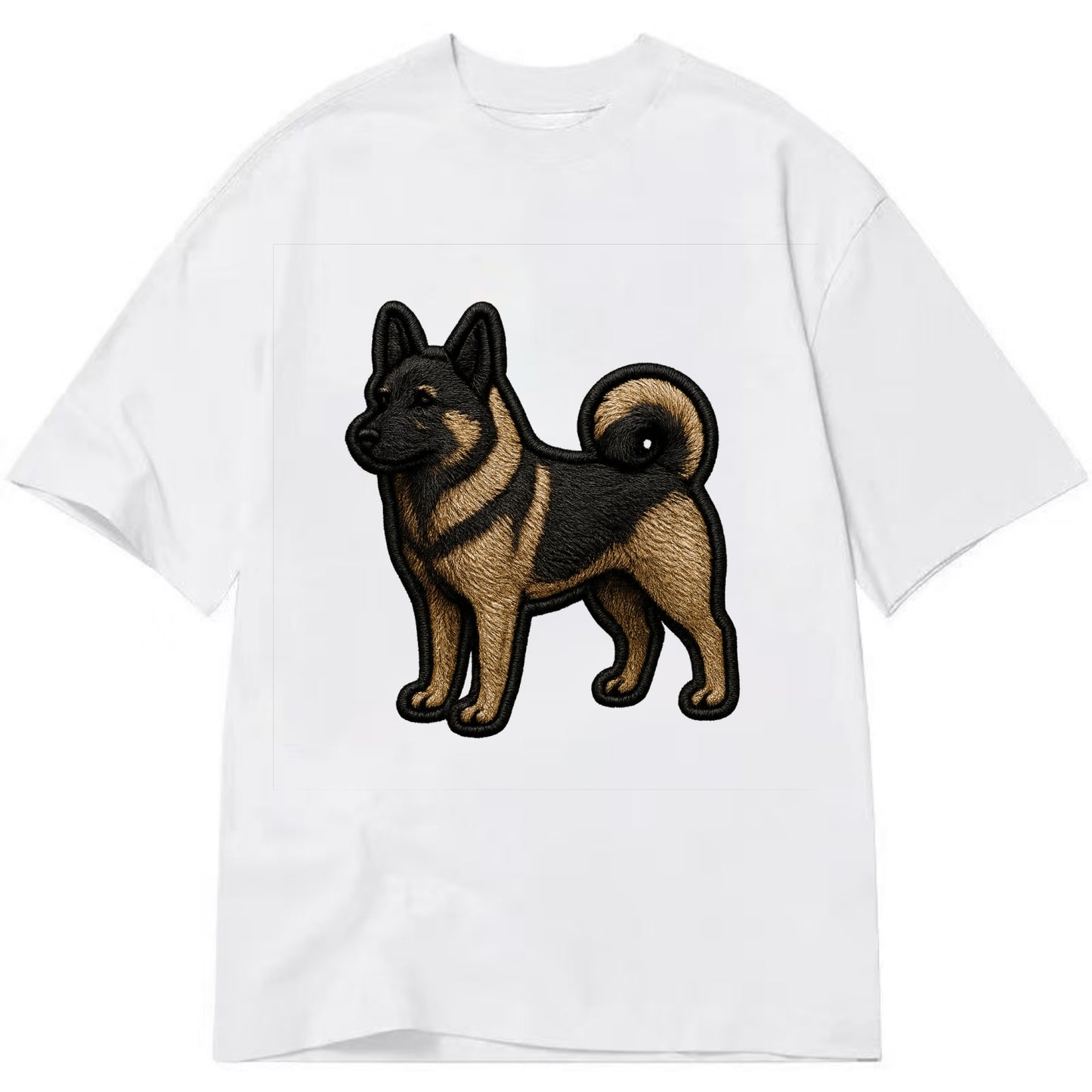 Norwegian Elkhound - Trendy Nordic desig - Classic T-shirt - White