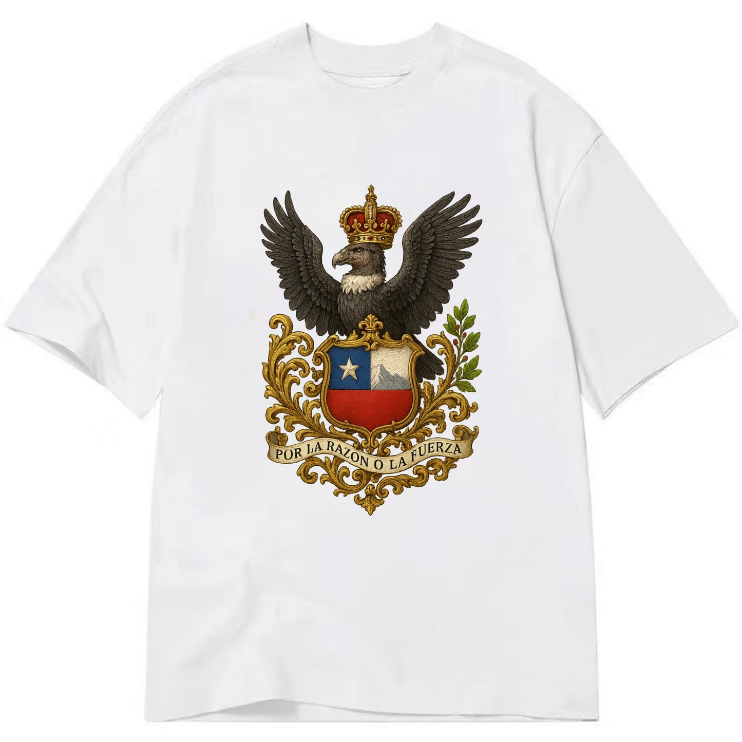 Chile Andean Condor Emblem - Classic T-shirt - White