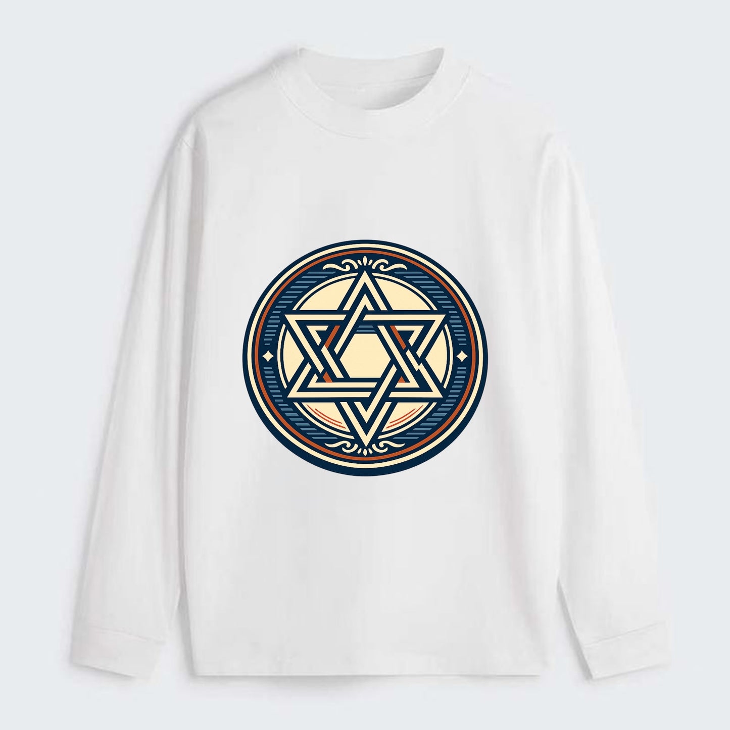 Celestial Unity Emblem - Classic Long Sleeve Shirt - White