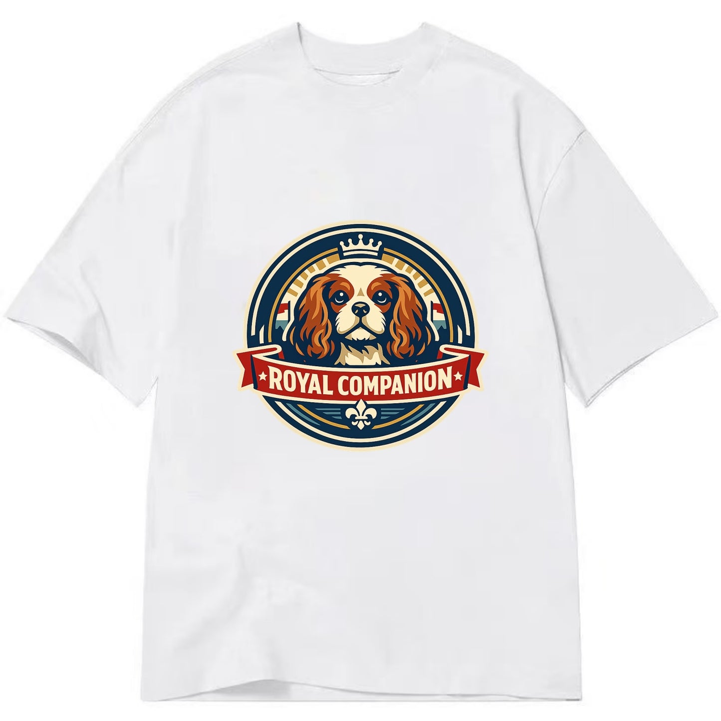 Royal Companion Emblem - Classic T-shirt - White