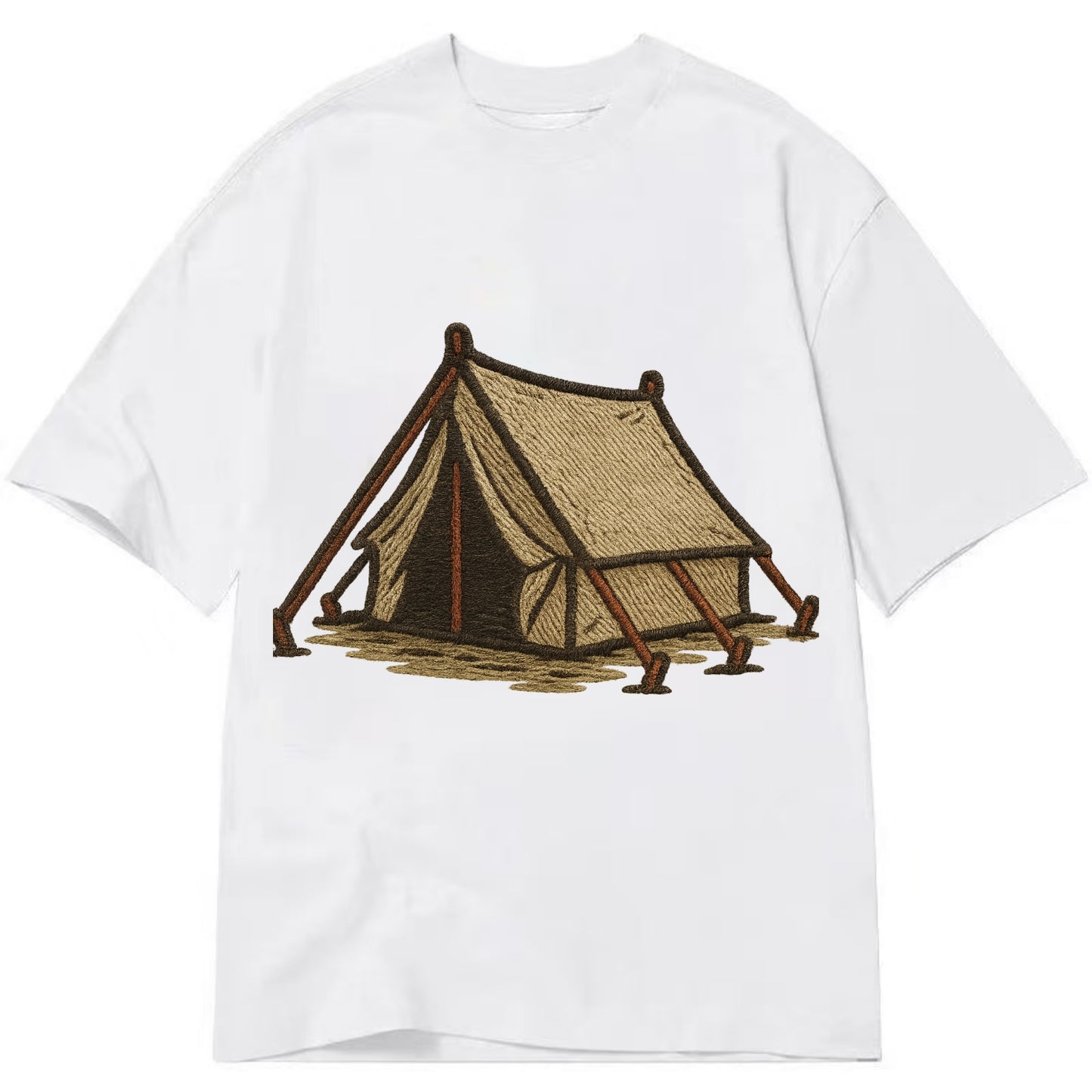 Camping Tent - Classic T-shirt - White