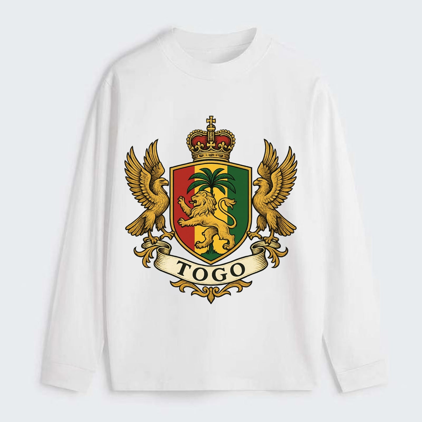 Togo Heritage Badge - Classic Long Sleeve Shirt - White