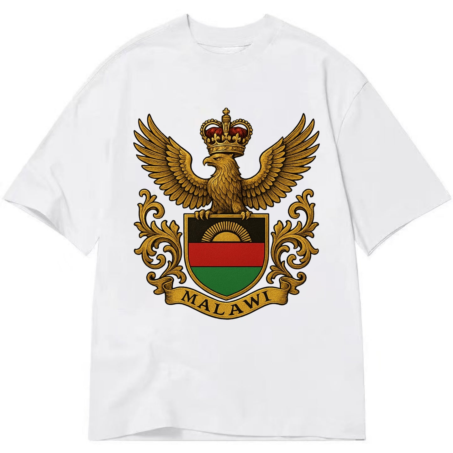 Malawi Royal Logo - Classic T-shirt - White