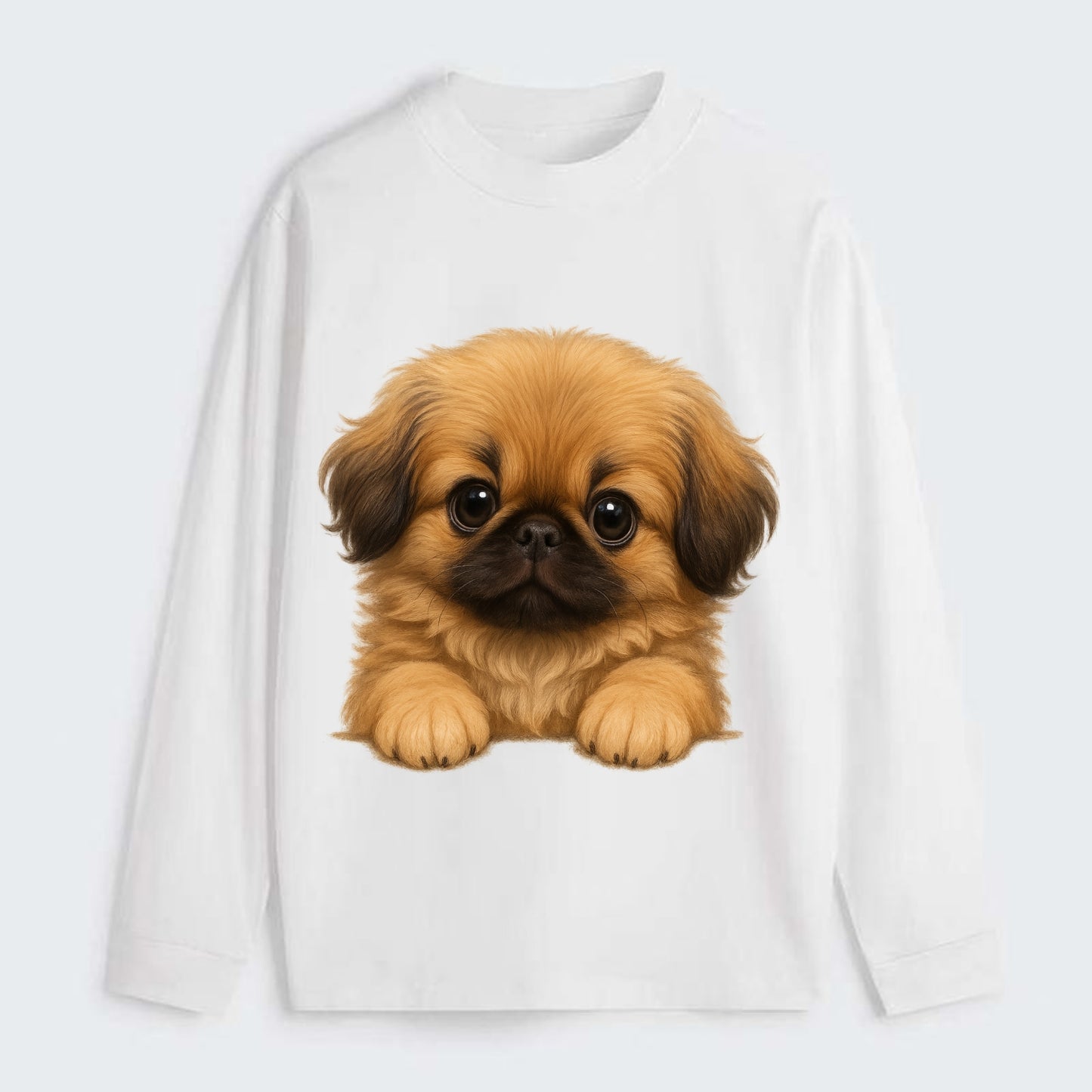 Pekingese - Classic Long Sleeve Shirt - White