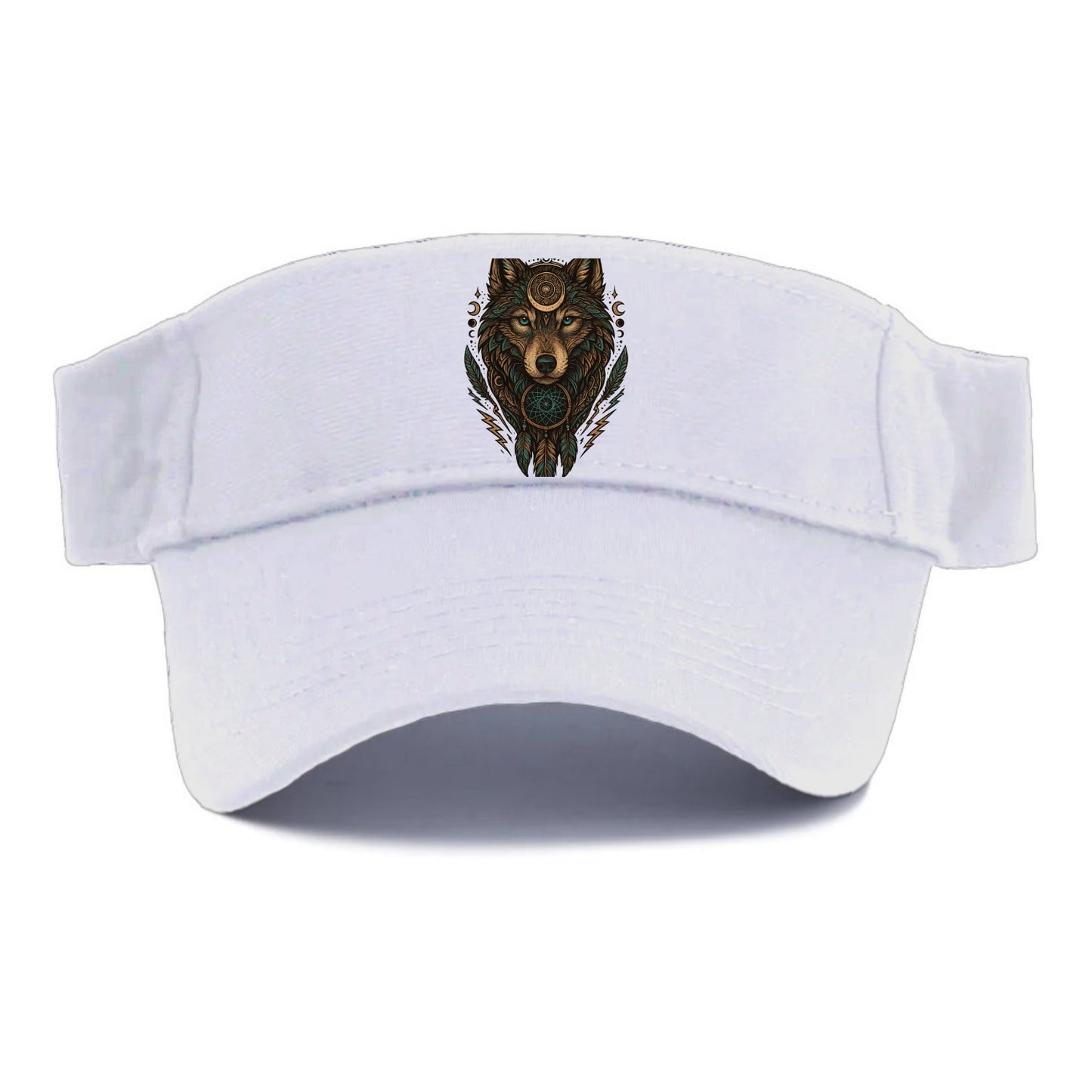 Storm Wolf Thunder - Visor - White