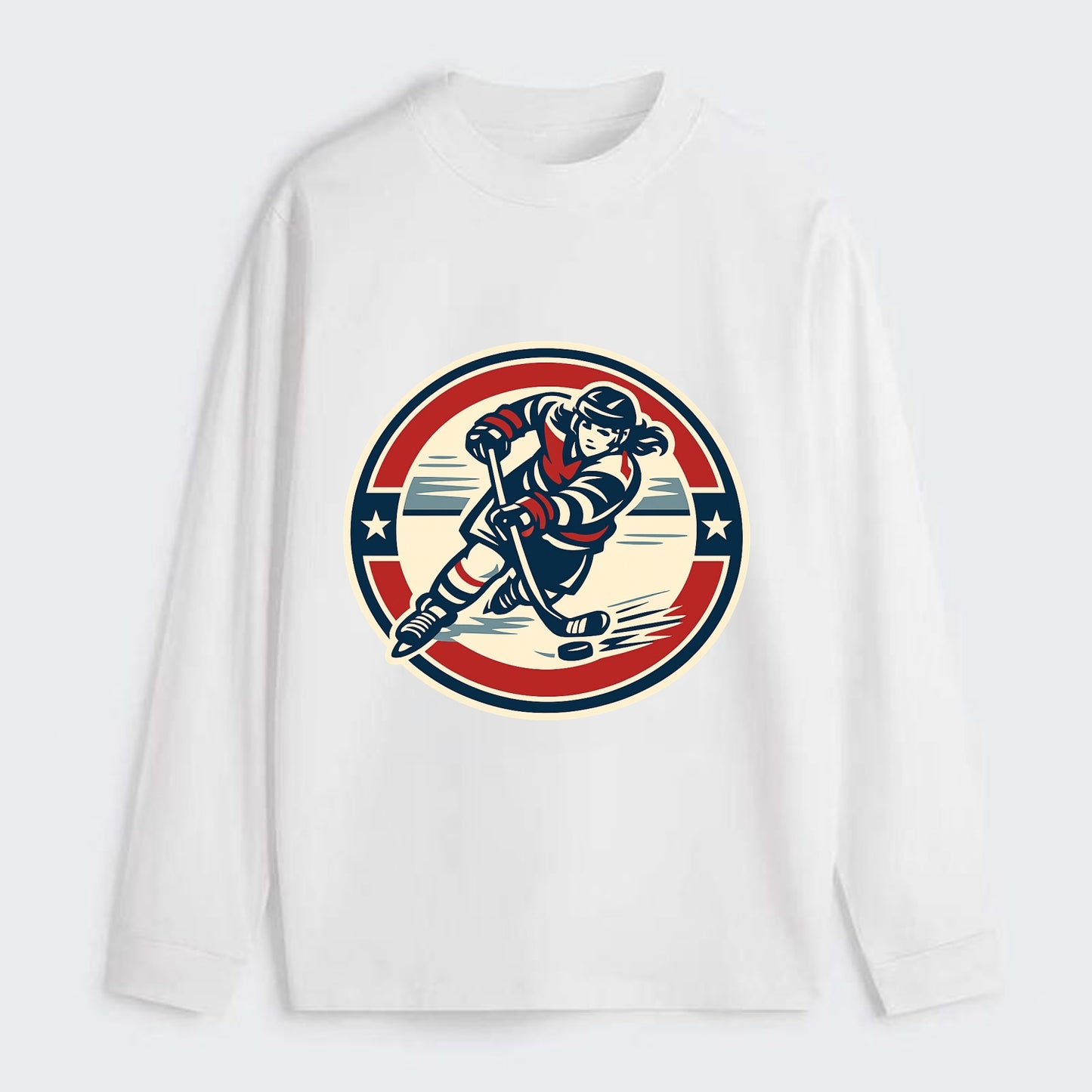 Fierce Ice Queen Emblem - Classic Long Sleeve Shirt - White
