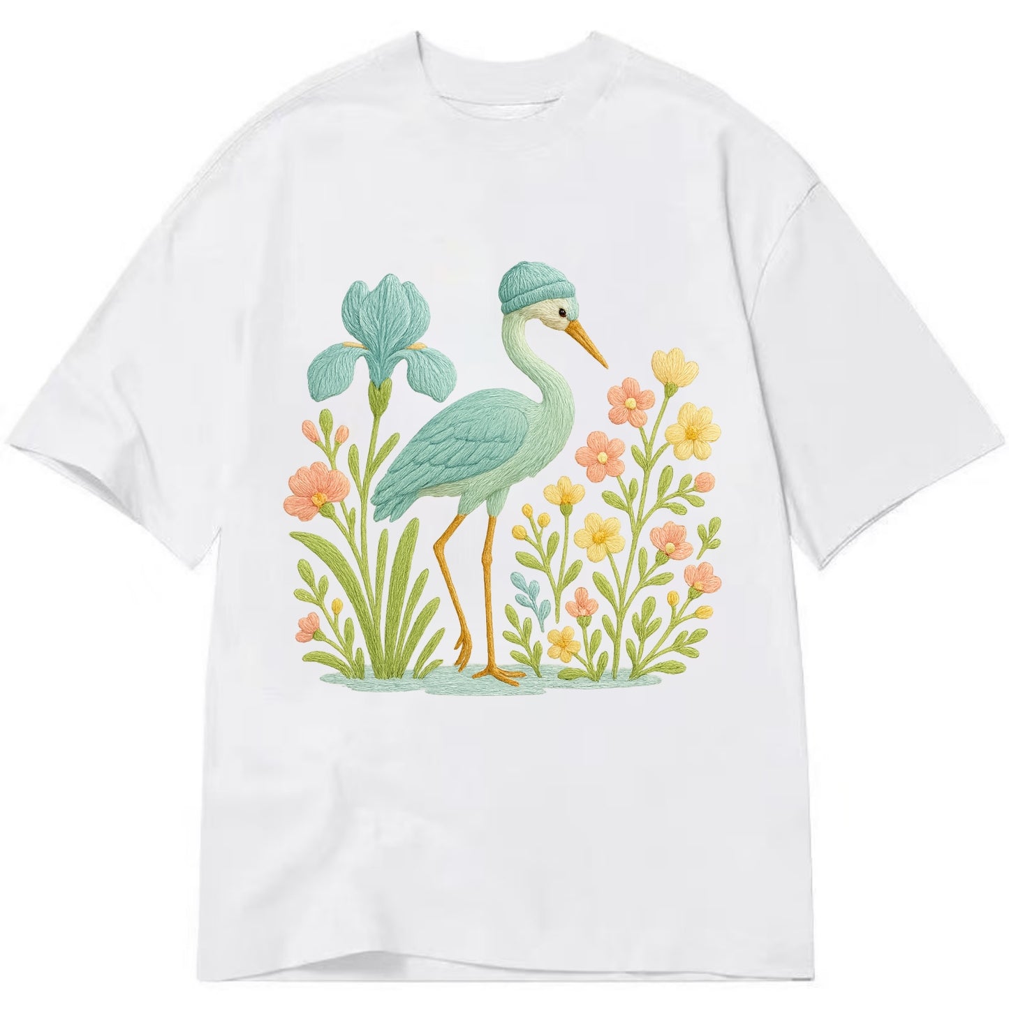 Mint Crane - Classic T-shirt - White