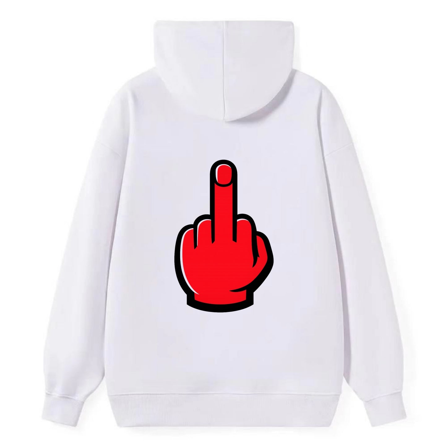 Bold Defiance Icon - Classic Pullover Hoodie - White