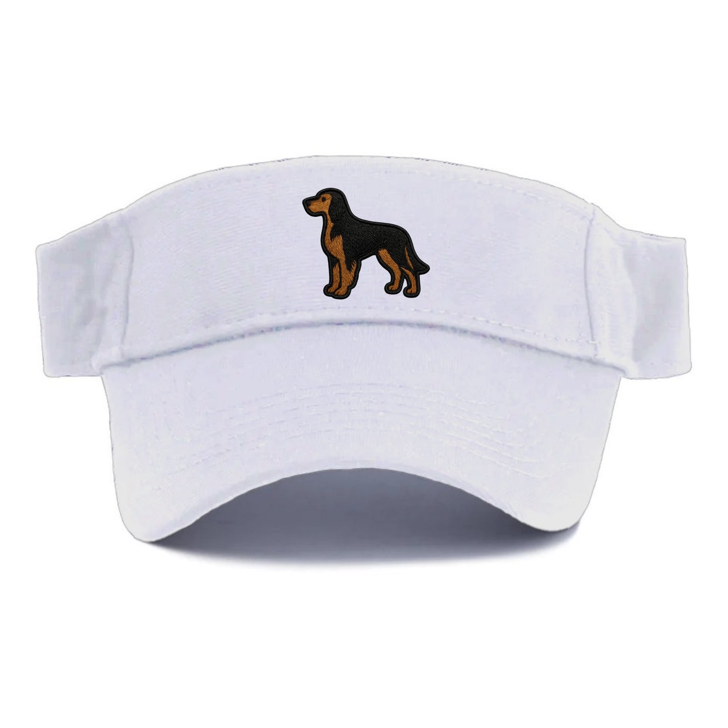 Gordon Setter - Modern setter silhouette - Visor - White