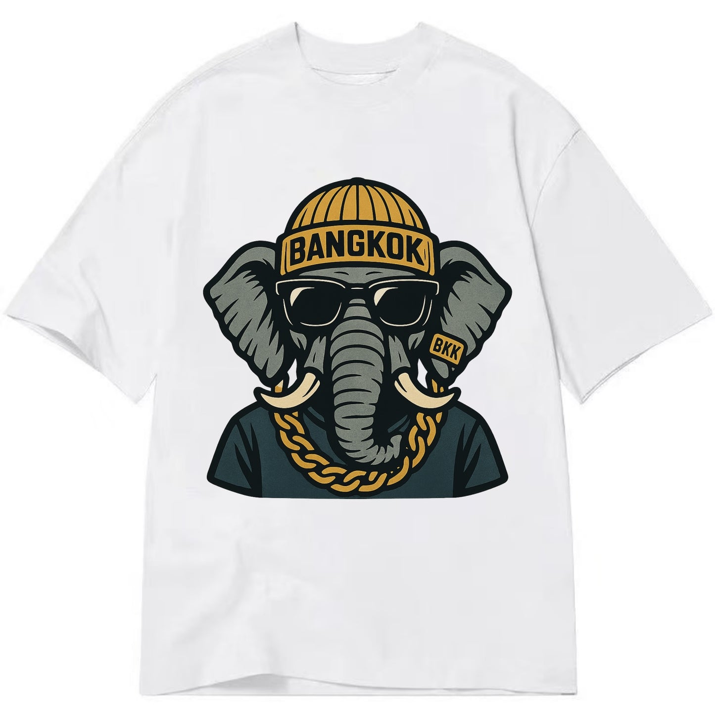 Bangkok Elephant - Classic T-shirt - White