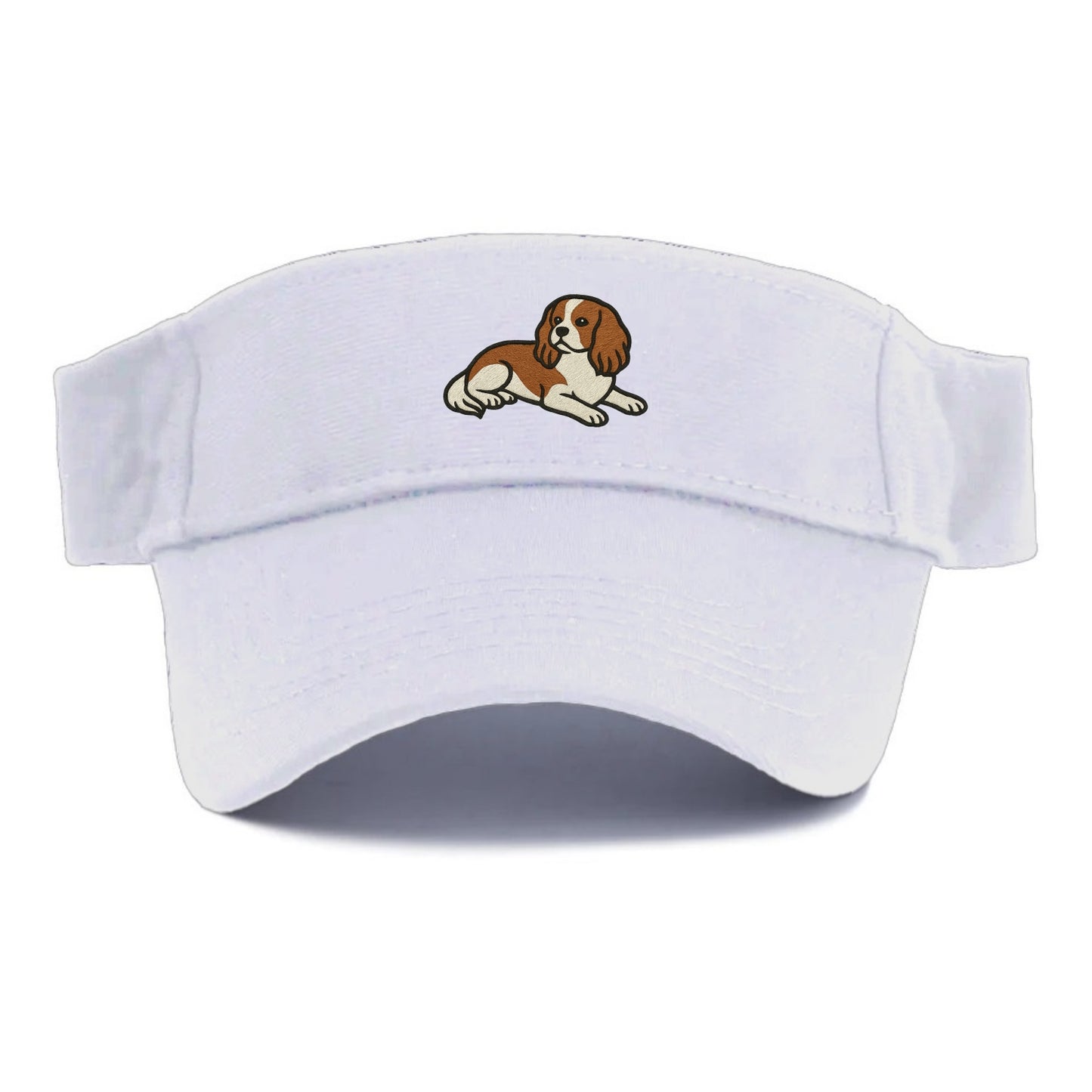 Cavalier King Charles Spaniel - Blenheim Visor - White
