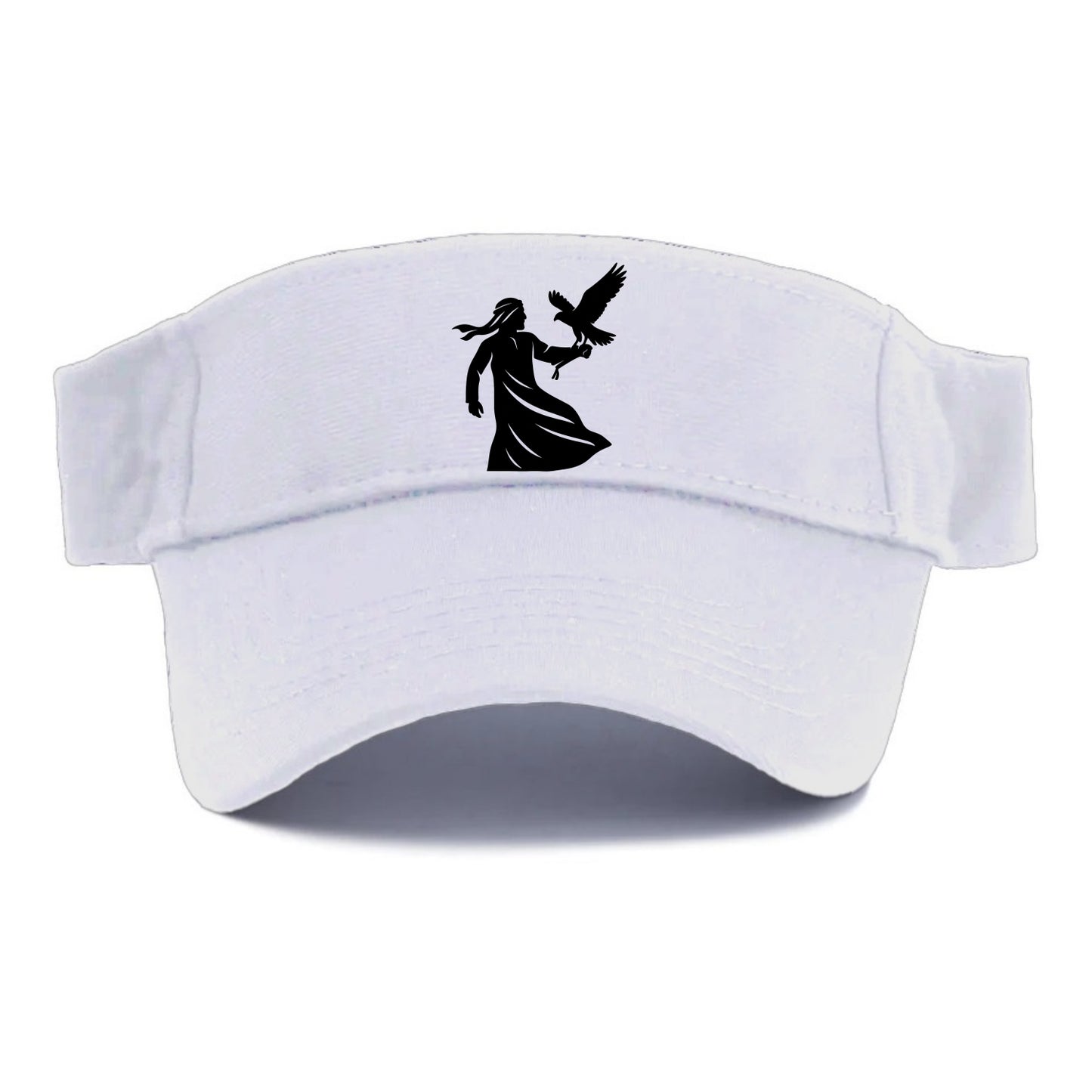 Arabian falconer with bird - Visor - White