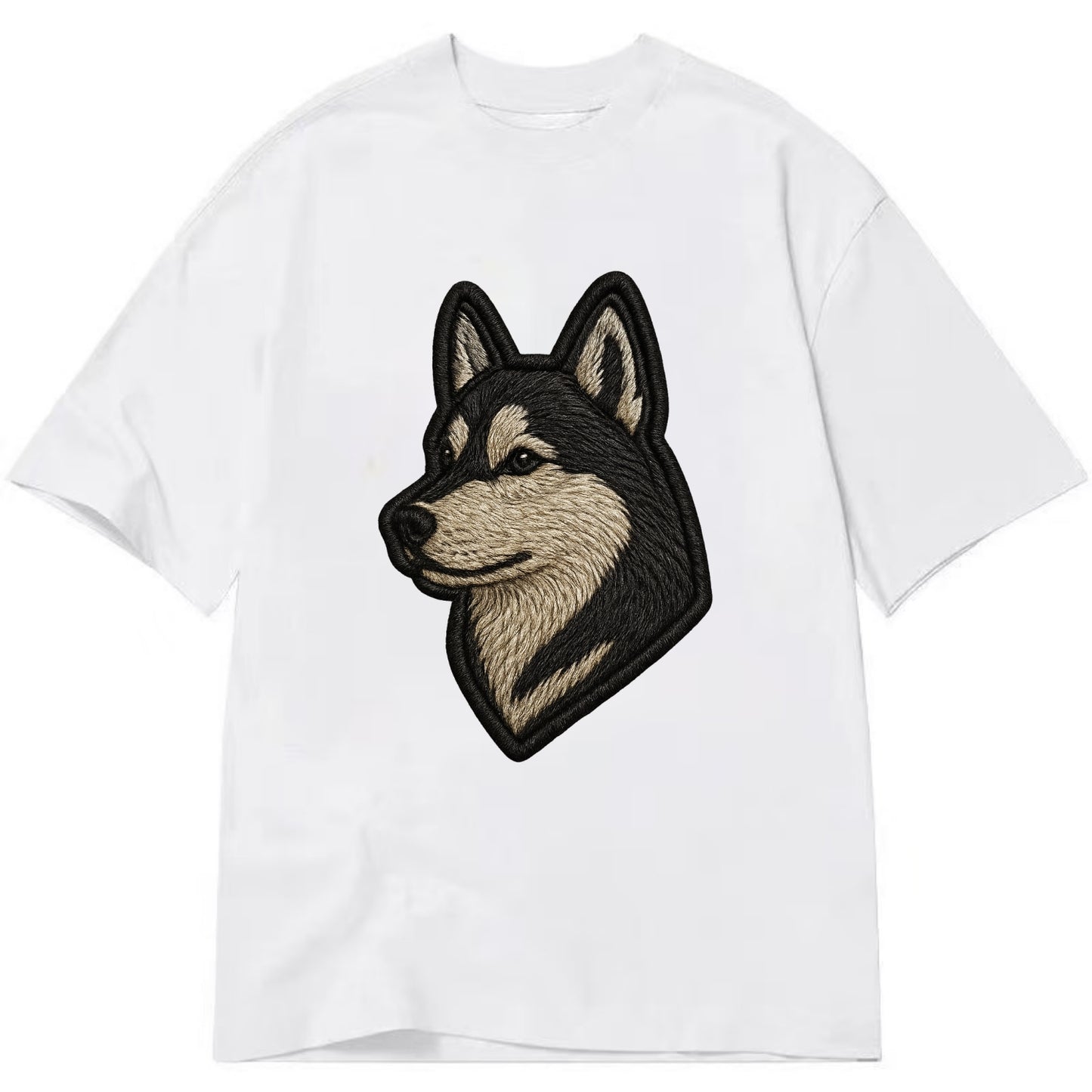 Siberian Husky - Contemporary wolf-like - Classic T-shirt - White