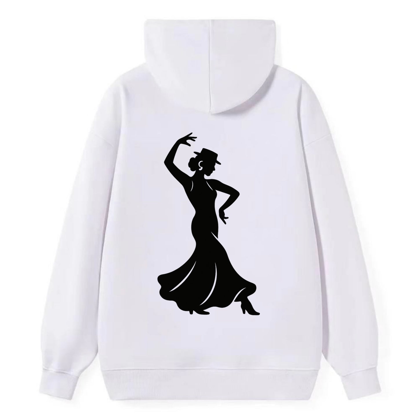 Flamenco dancer passionate stance - Classic Pullover Hoodie - White