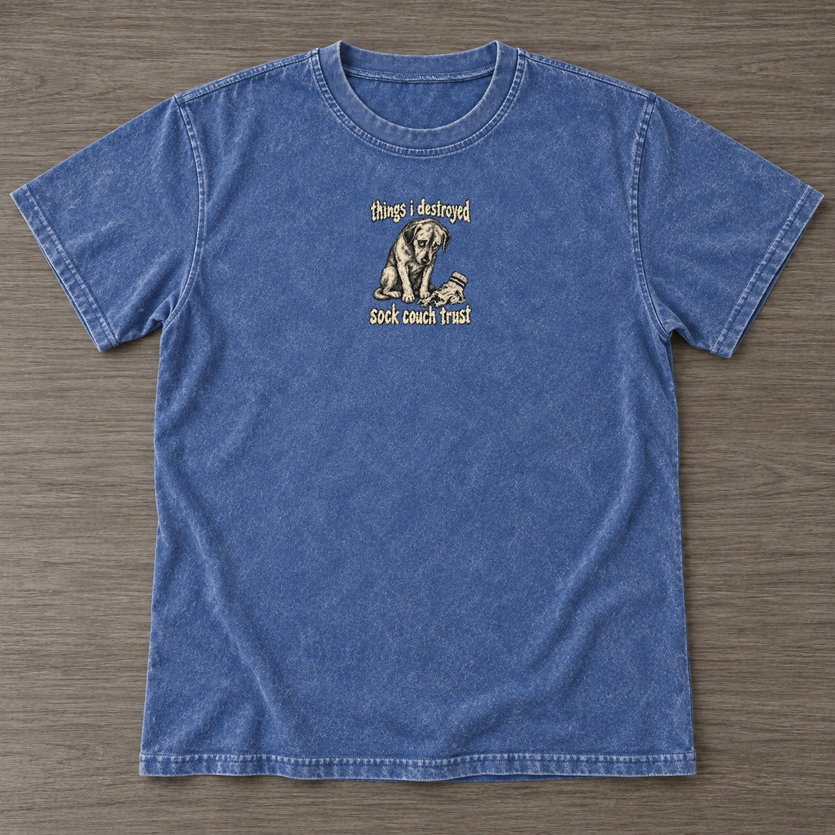 Washed Blue — front view