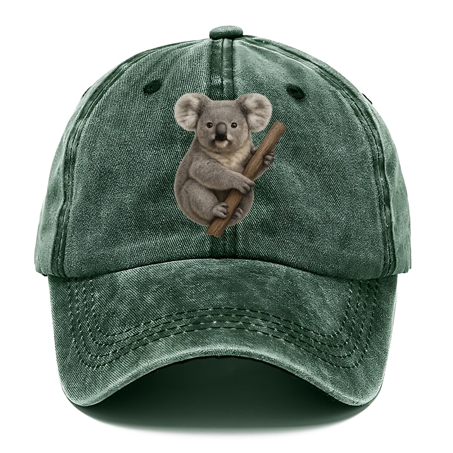 realistic koala on branch portrait Hat