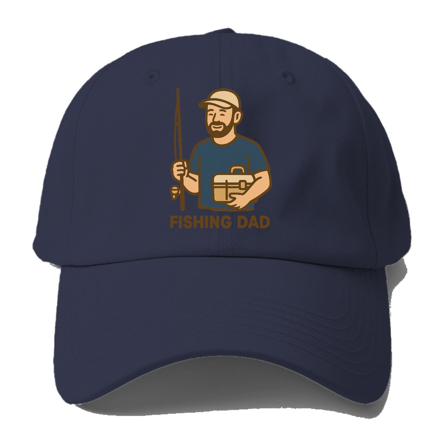 fishing dad hobby cartoon character Hat