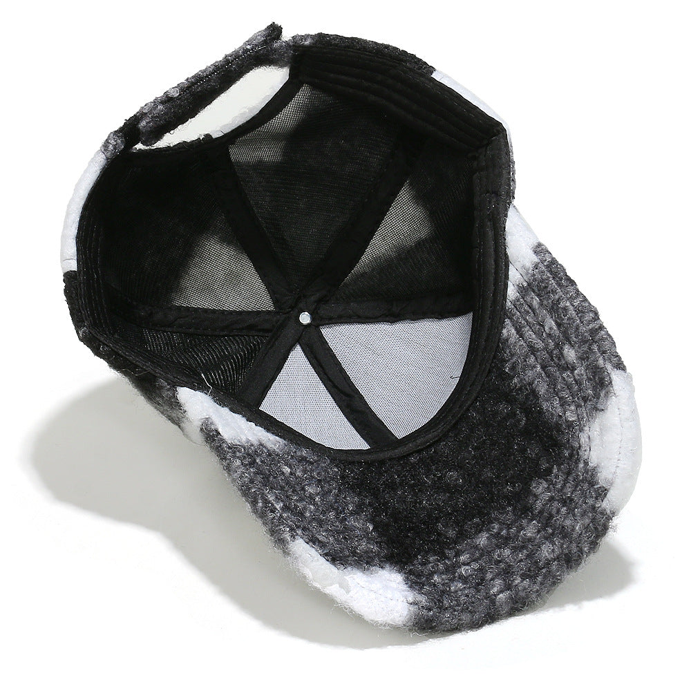 Cozy Plaid Wool Blend Baseball Cap - Vintage Warmth Additional Image 10