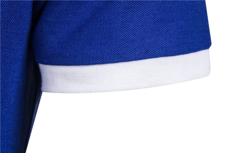 Men's Deer Embroidered Polo Shirt - Short Sleeve Mesh Lapel Tee Additional Image 10