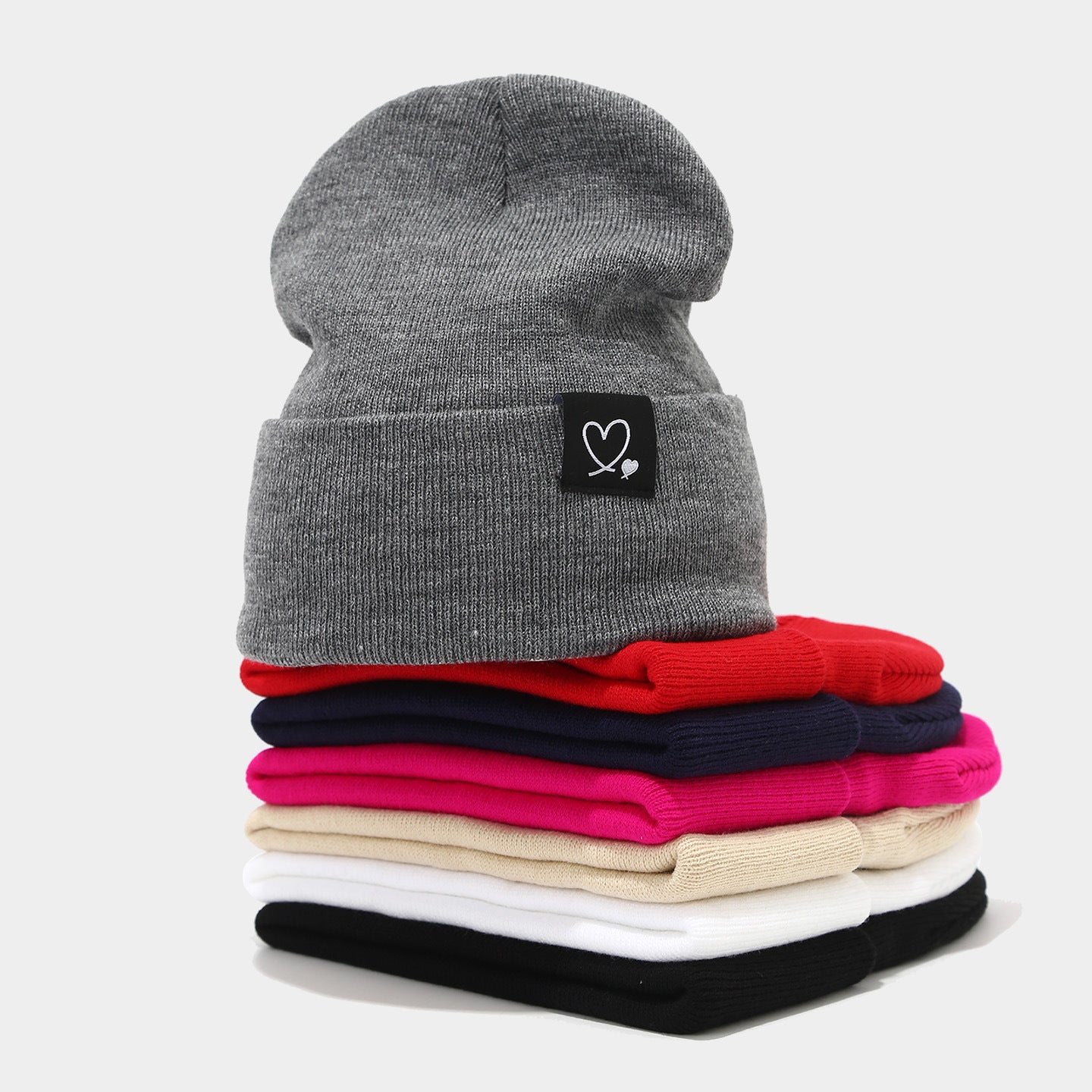 Warm Heart Beanie: Cozy Unisex Winter Hat Additional Image 2