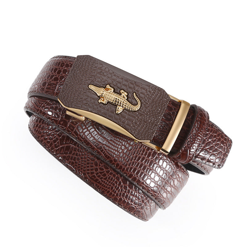 Men's Crocodile Automatic Buckle Belt Additional Image 6