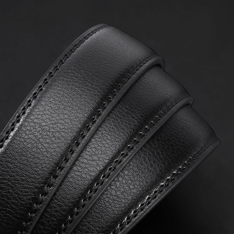 Reversible Faux Buckle Leather Belt for Men Additional Image 8