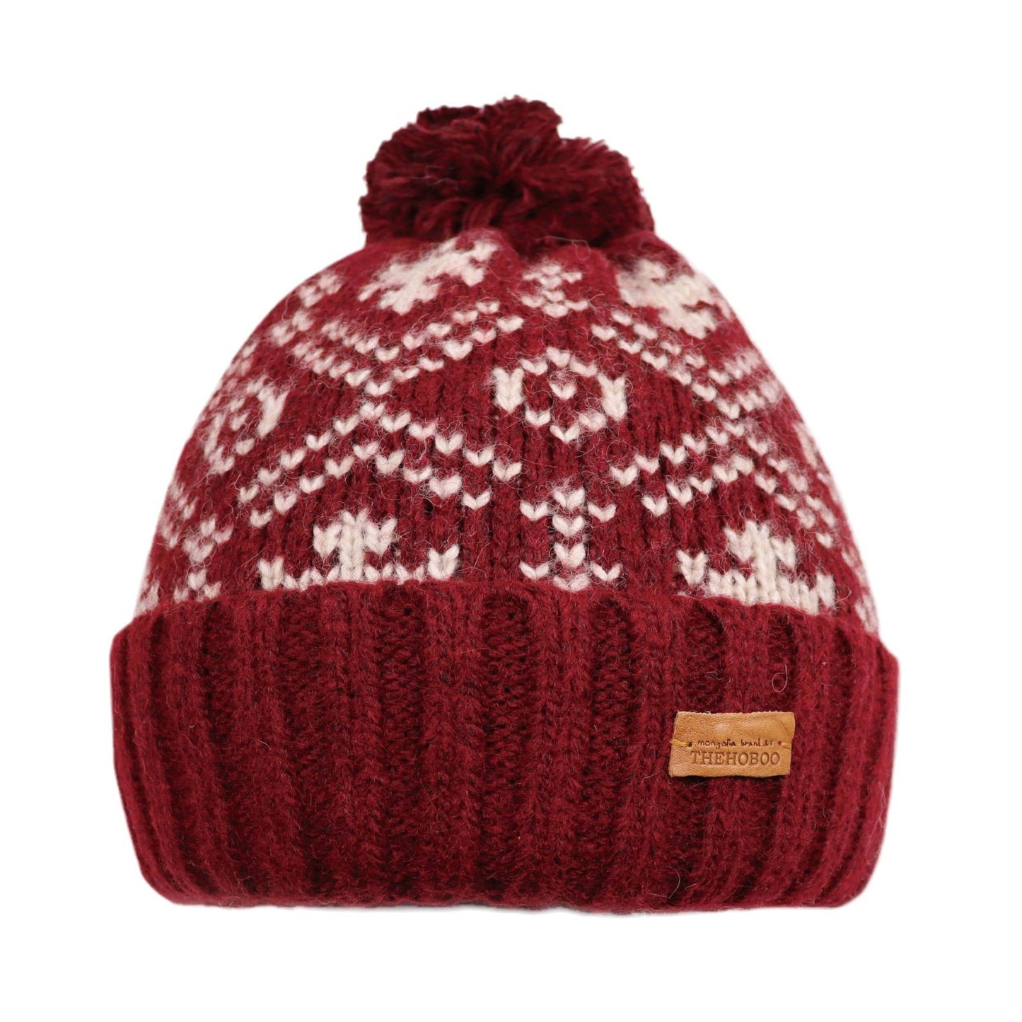 Cozy Korean Red Wool Hat: Ear Protection & Winter Warmth Additional Image 9