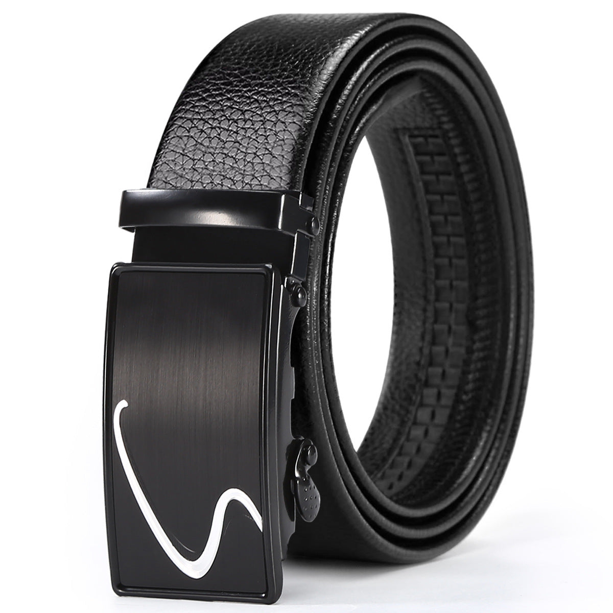 Men's Automatic Leather Belt: Business & Casual Style Additional Image 9
