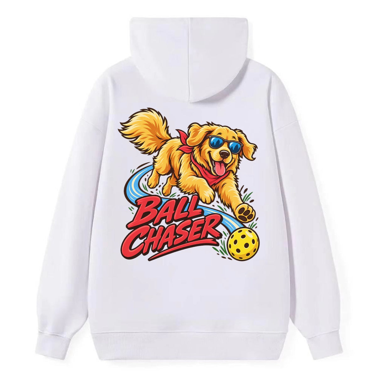 Ball Chaser Pickleball Life Classic Pullover Hoodie – White