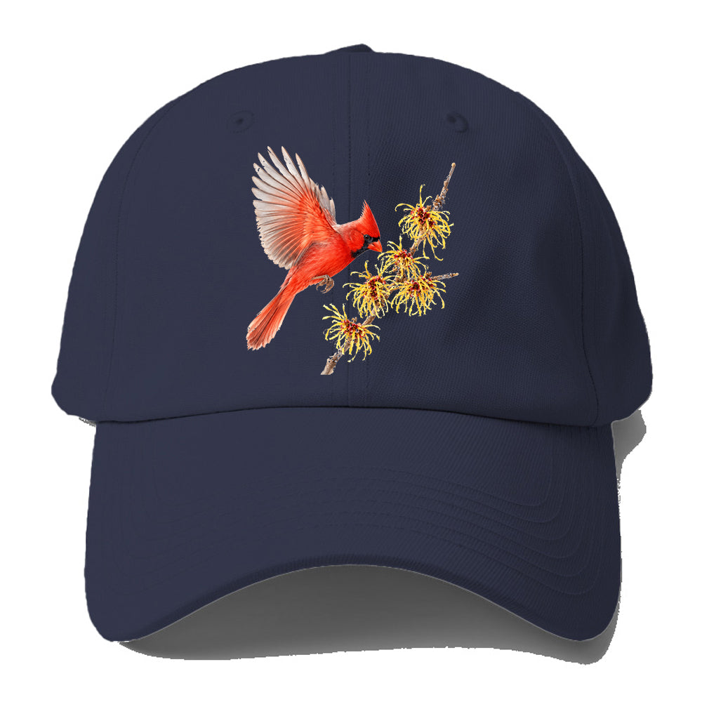 Red Cardinal Bloom Baseball Cap