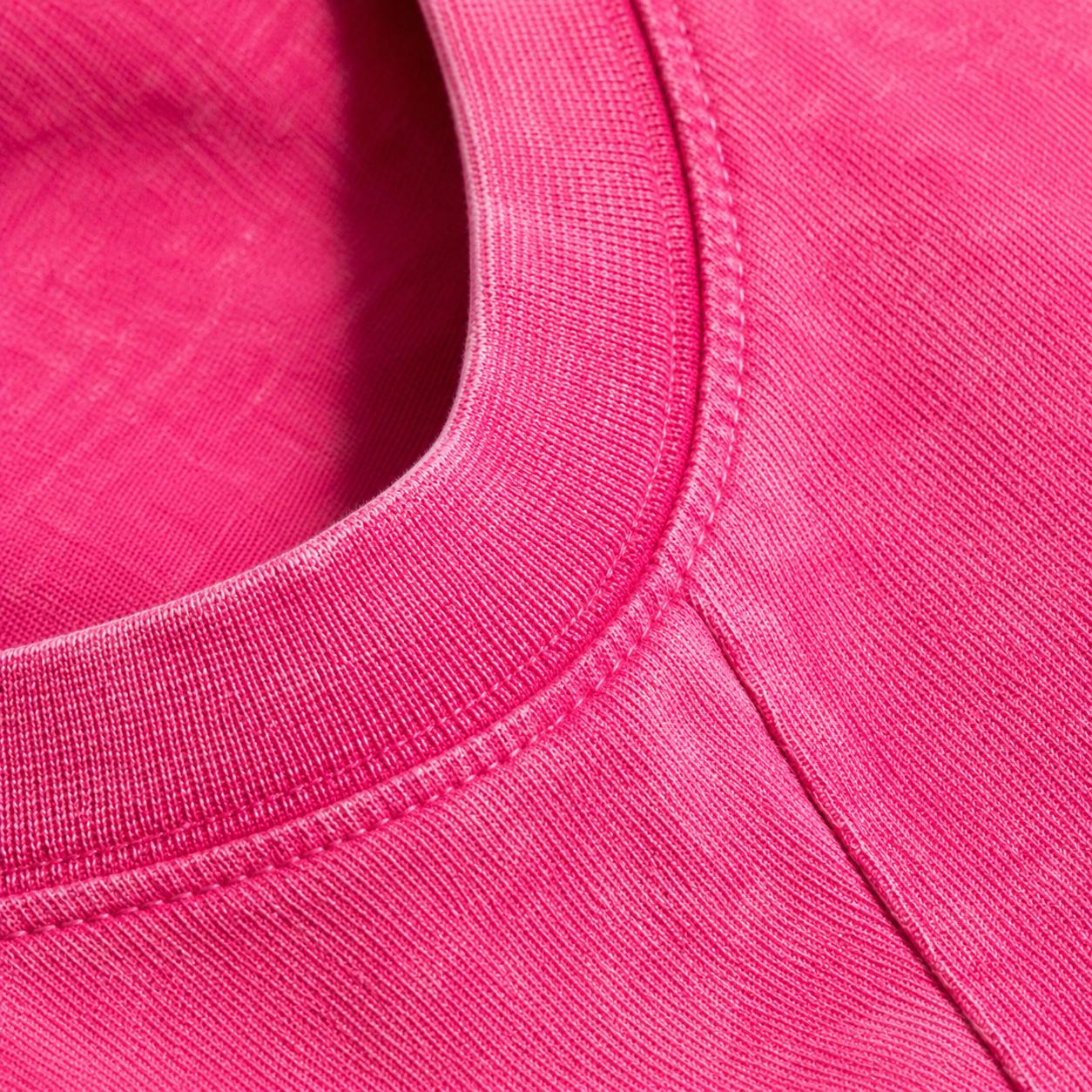 Black Cat Vintage Washed Tank – pink fabric close-up