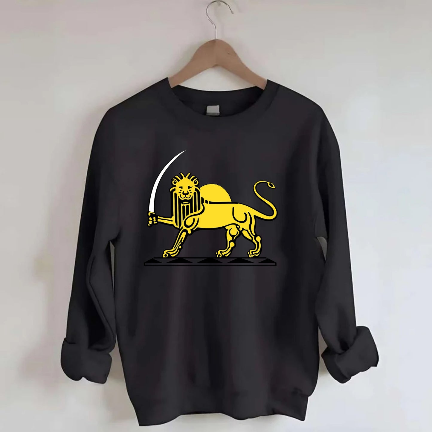 Lion Of The Rising Blade - Crewneck Sweatshirt - black