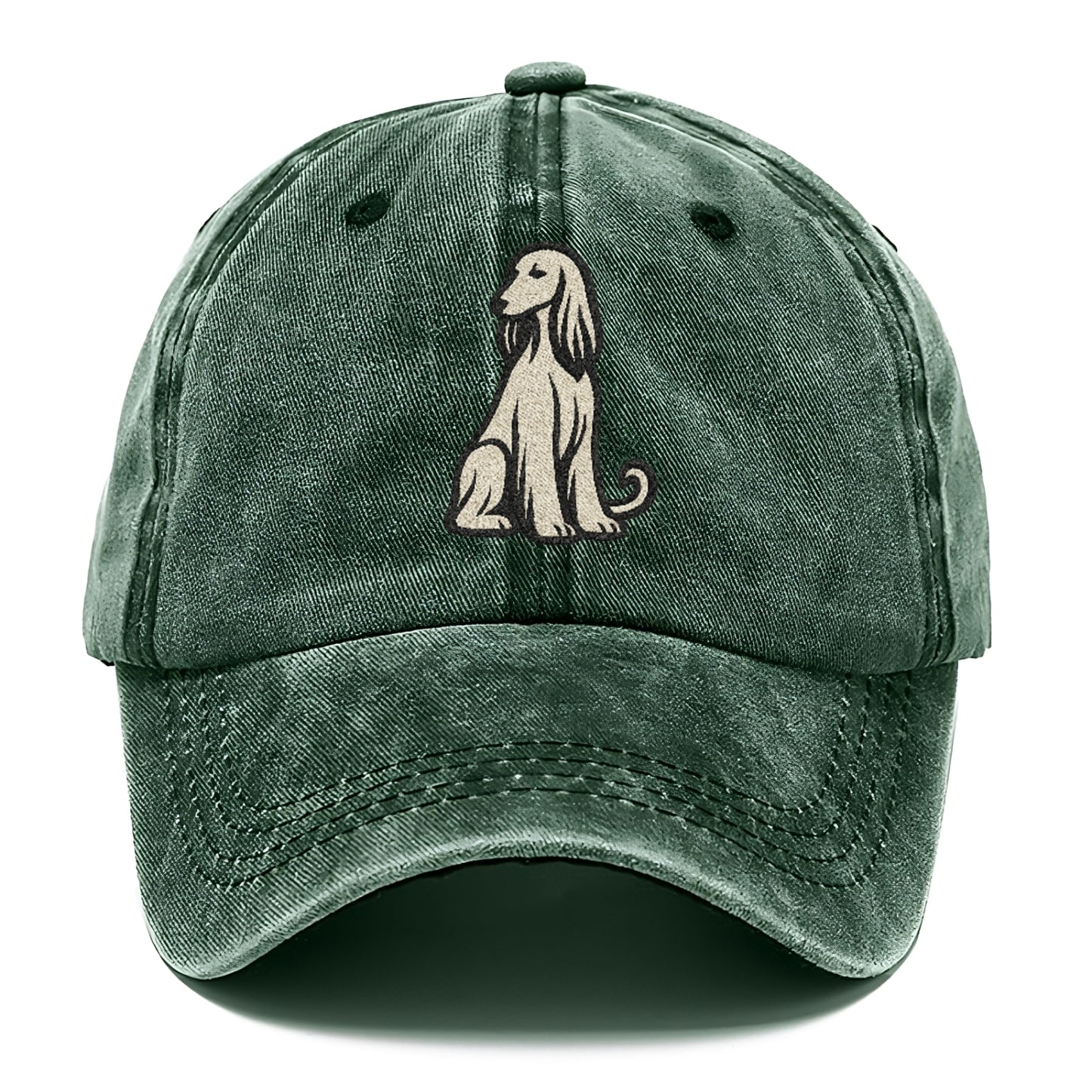 Afghan Hound Cream Colored Design Hat